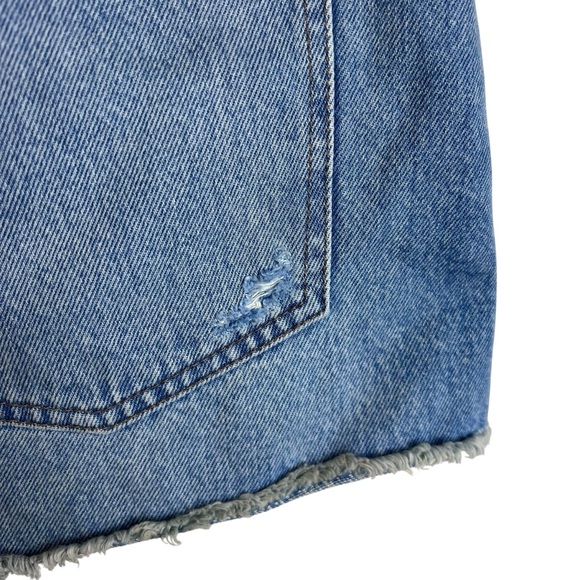 NWT Madewell Relaxed Distressed Denim Shorts Size 32 - Picture 6 of 13